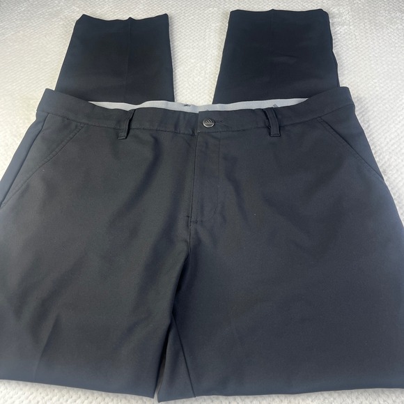 adidas Other - Adidas Mens Golf Pants Black Flat Front Recycled Polyester 36x32